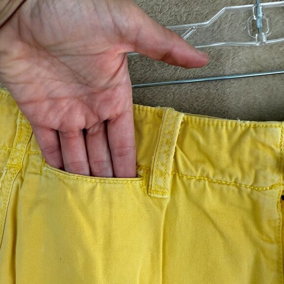 Polo Ralph Lauren Chino Shorts Mens 36 Yellow Pockets Drawstring 10" Classic - Picture 7 of 16